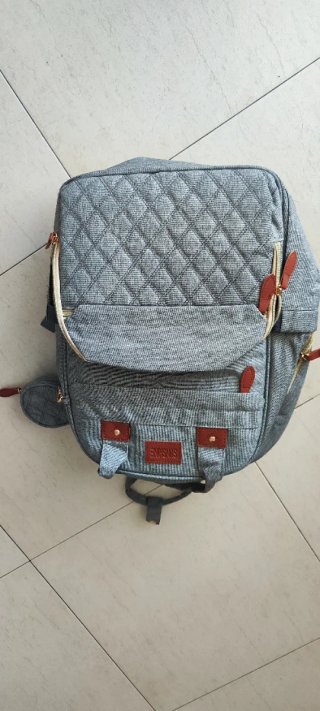 Mochila Pañalera Multifuncional Gris