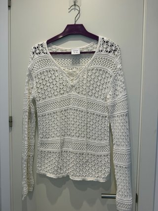 Blusa de hilo blanca Lefties