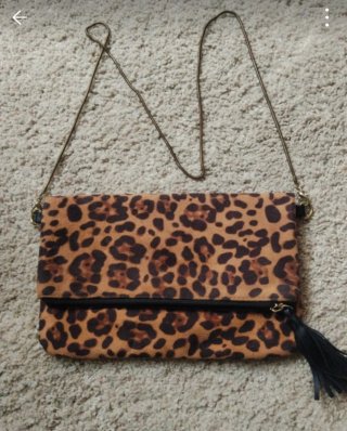 Bolso de mano con estampado animal