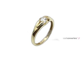 anillo oro 18k con piedra con diamante de laboratorio