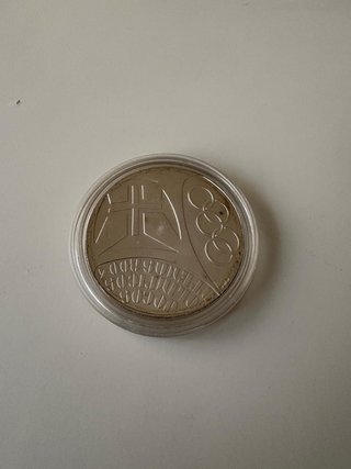 Moneda Plata Portugal 10 Euros Atenas 2004