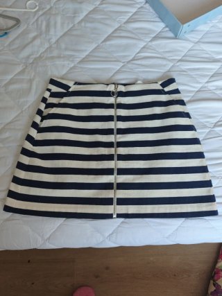 Falda mini marinera de rayas