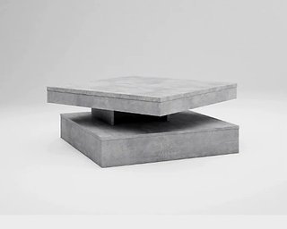 Mesa de centro de madera gris
