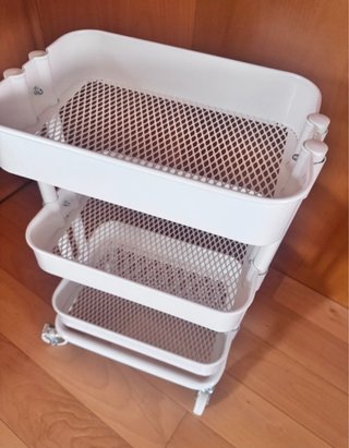 Carro auxiliar IKEA blanco