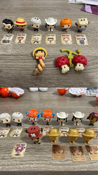 Set de 19 Mini Figuras Kinder Joy One Piece