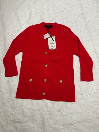 Jersey fino Zara rojo talla M