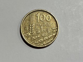 Moneda de 100 Pesetas 1995. Entrego en Gijon