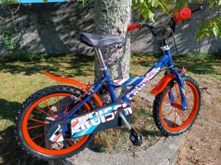 Bicicleta Infantil Cruiser Azul y Naranja