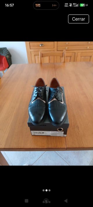 Zapatos Derby Negros Talla 40