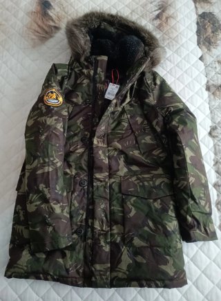 Parka Superdry Everest Camuflaje Talla M