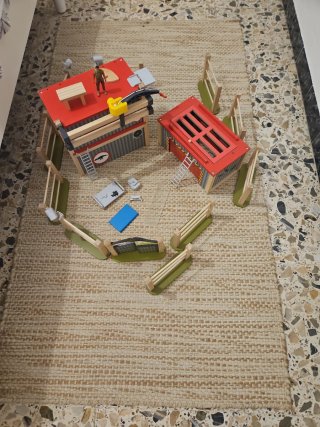Set de Juego Parque de Dinosaurios de Madera