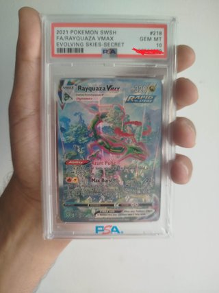 Carta Pokémon Rayquaza VMAX PSA 10