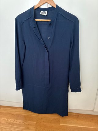 Vestido Camisero Azul Marino Bimba y Lola