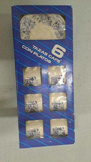 Set de 6 Tazas de Café con Platos