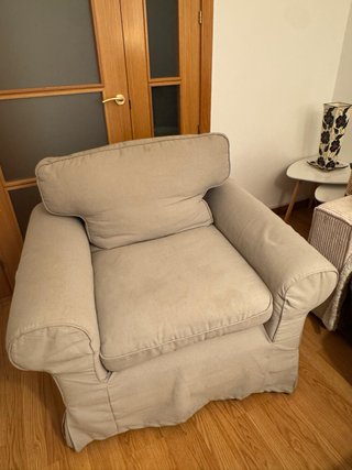 Sillón individual IKEA beige