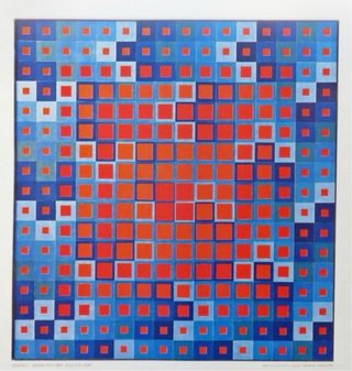 Victor Vasarely Cartel catalagado 1970 original