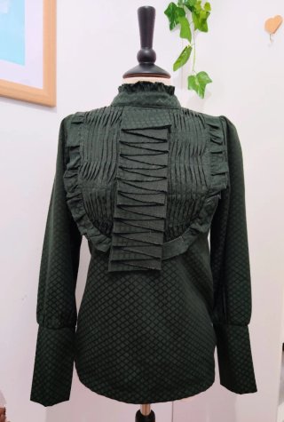 Blusa Romántica Verde