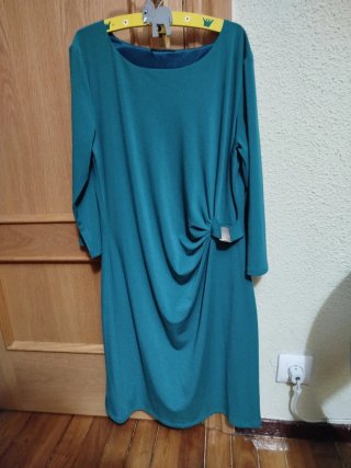 Vestido El Corte Inglés Verde Azulado