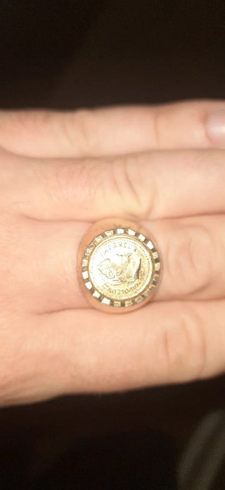 Sello Grande Bañado en Oro