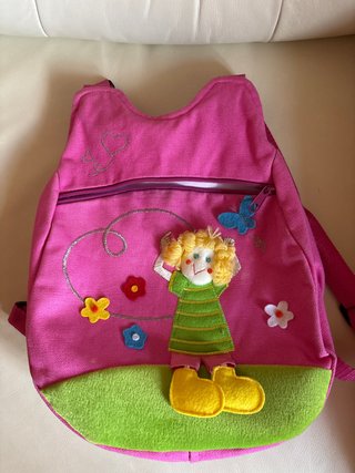 Mochila Infantil Rosa con Decoración