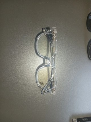Gafas Chrome Hearts Transparentes y Doradas