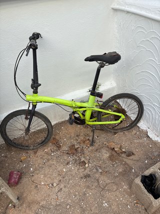 Bicicleta Plegable Verde
