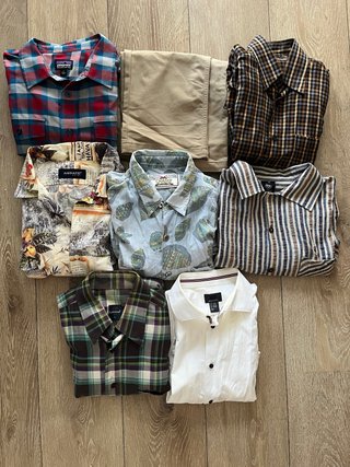 Lote de 7 camisas y pantalón talla 32