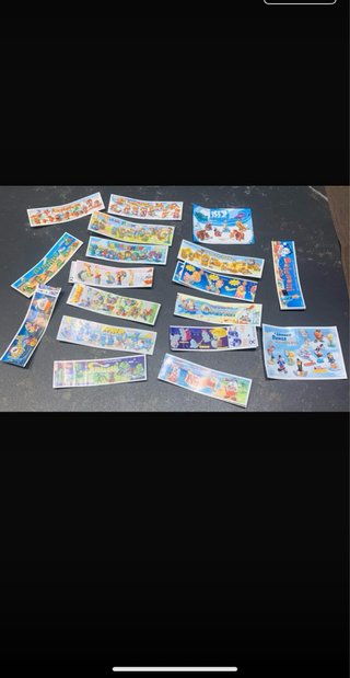 Lotto Cartine Kinder Sorpresa come da foto