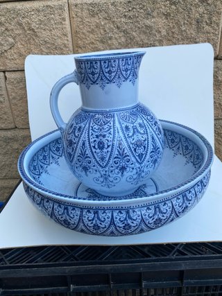 Antiguo 1890/1910Conjunto Porcelana Francesa leer
