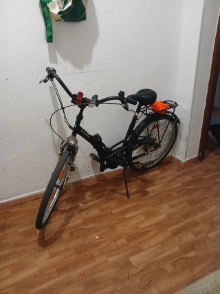 Bicicleta Plegable Btwin Negra
