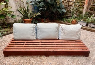 Sofá Chill Out de Madera para Terraza