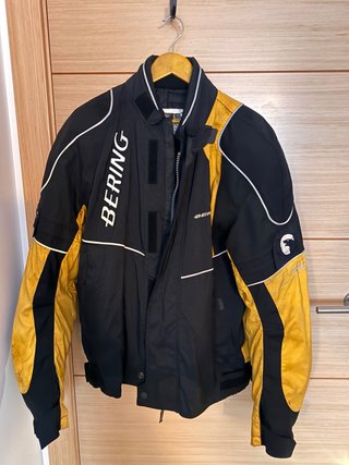 Chaqueta de Moto Bering Negra y Amarilla