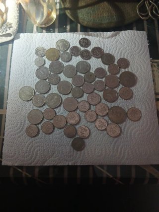 Lote de monedas extranjeras y antiguas