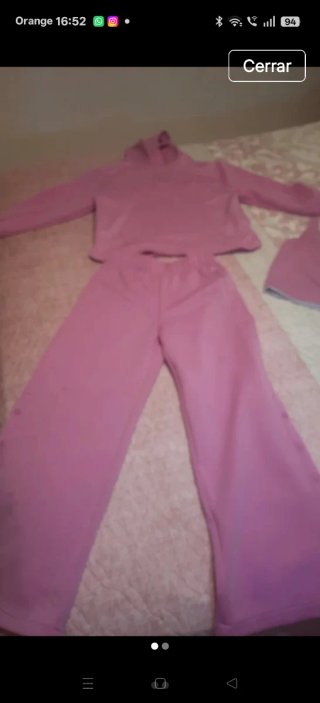 Chándal Zara Rosa Niña top a juego