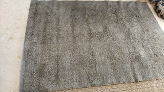 Tappeto pelo lungo grigio 2,25cm x 1,58 cm