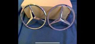 2 Emblemas Estrella Mercedes 11cm