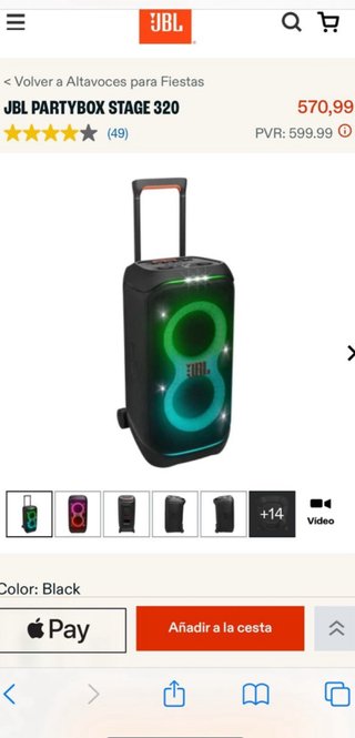 Altavoz JBL PartyBox Stage 320