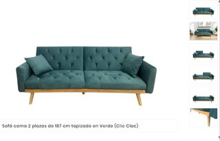 Sofá Cama TALISA 2 Plazas Verde