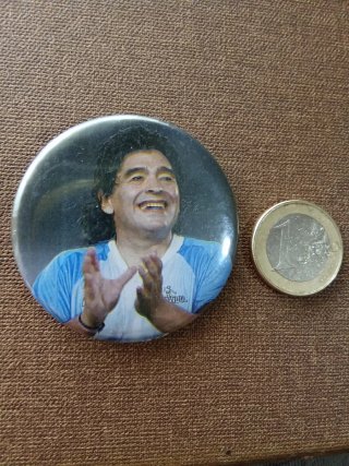 Chapa de Maradona años 90