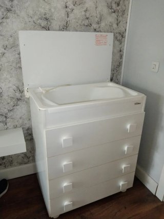 Mueble Cambiador con Bañera Trama