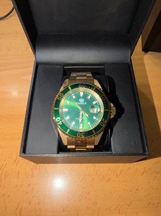 Reloj Marea Dorado y Verde