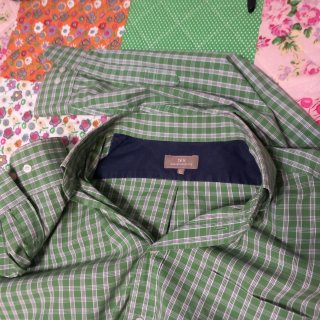 Camisa cuadros verde Tex Talla XXL