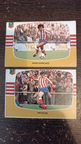 2 Cromos Hugo Sánchez y Arteche 84/85