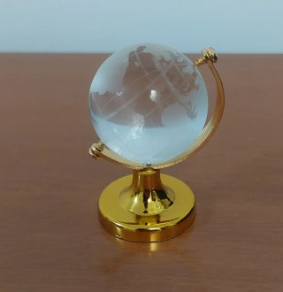Mappamondo decorativo piccolo colore oro