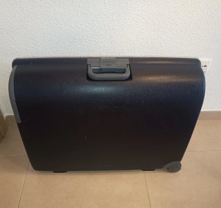 *CARLTON Vintage Large Hard Suitcase 72 cm Navy