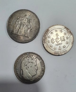 Lote de 3 monedas antiguas