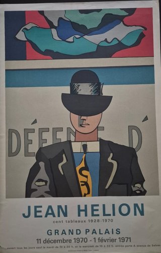 Cartel Jean Hélion Grand Palais 1970-71