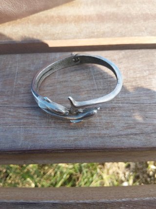 Pulsera de Acero Inoxidable con Delfines