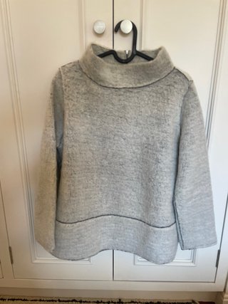 Jersey estructurado gris Zara