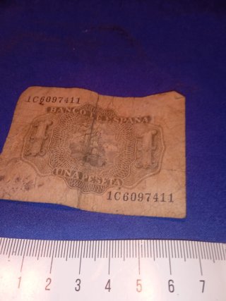 Billete antiguo español